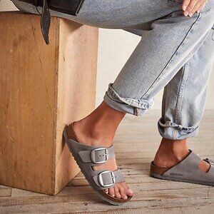 Birkenstock Arizona Big Buckle Women's Sandals Dove Grey